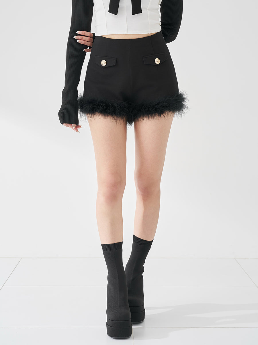 モデル：163cm（着用サイズ：S　着用カラー：BLK）