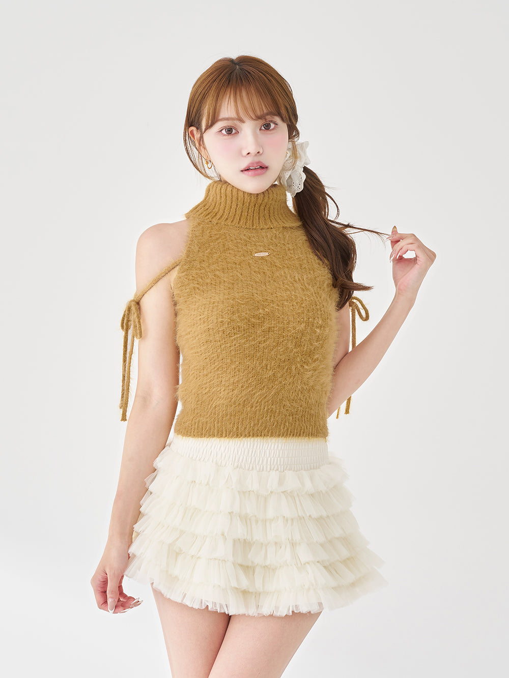 レディアメスリシャギーニットトップス - msd