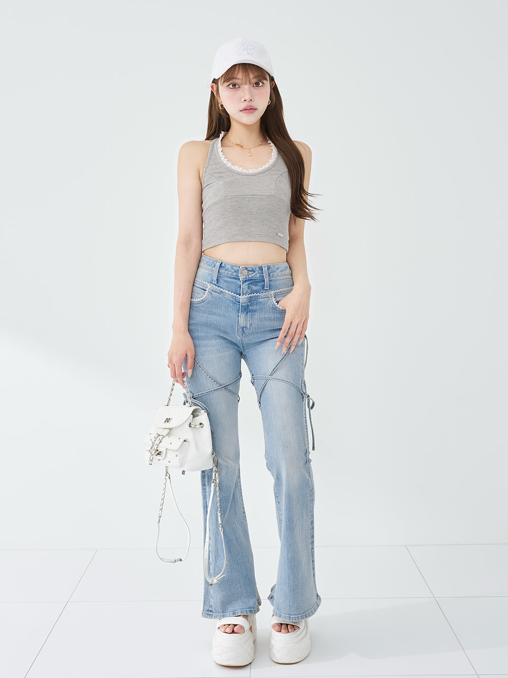 レースドッキングホルターリボンスウェットトップス – Darich