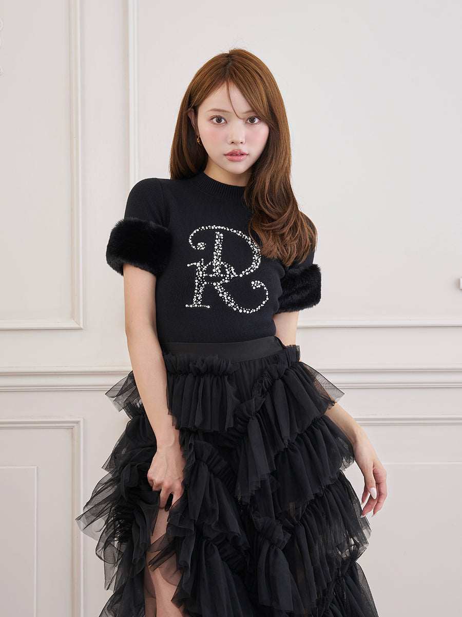 モデル：163cm（着用サイズ：FREE　着用カラー：BLK）