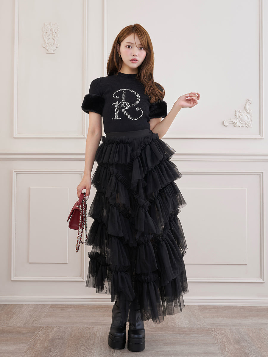 モデル：163cm（着用サイズ：FREE　着用カラー：BLK）