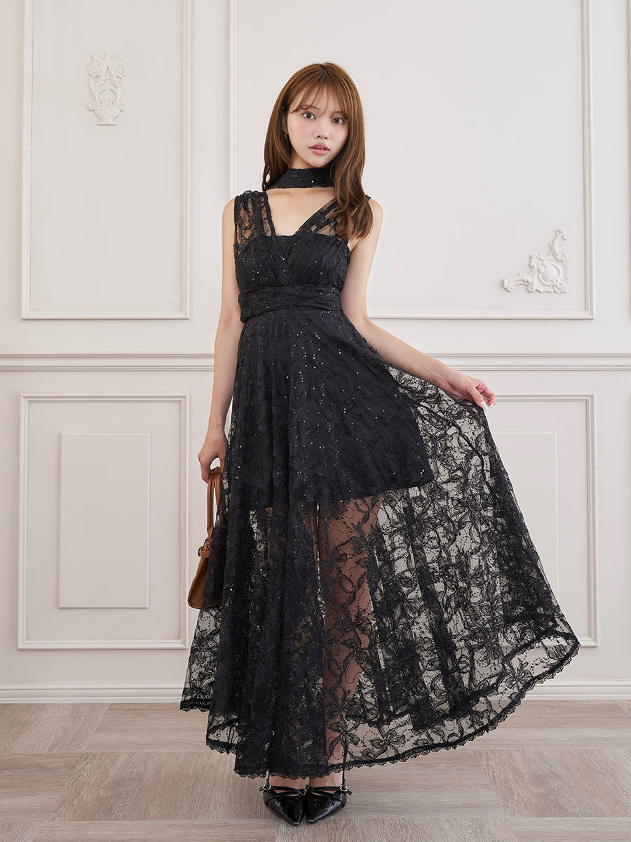 モデル：163cm（着用サイズ：FREE　着用カラー：BLK）