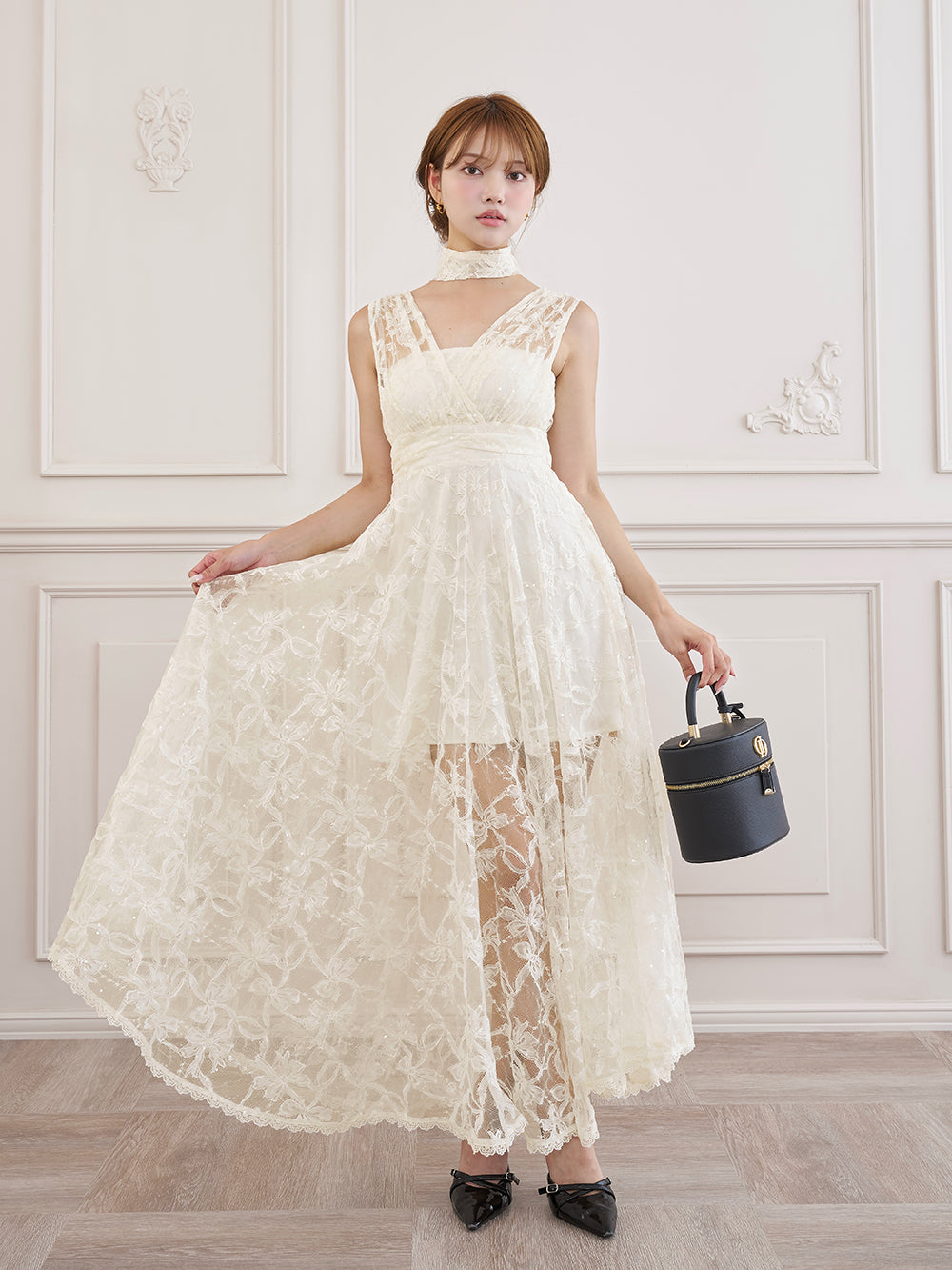 モデル：163cm（着用サイズ：FREE　着用カラー：WHT）