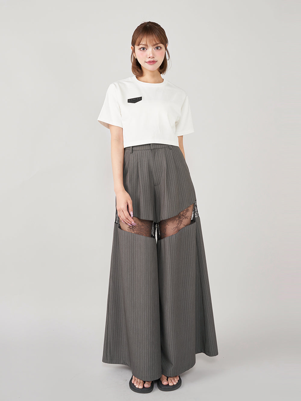 モデル：163cm（着用サイズ：S　着用カラー：GRY）