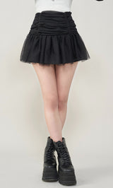 モデル：163cm（着用サイズ：S　着用カラー：BLK）