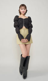 モデル：163cm（着用サイズ：S　着用カラー：LIM）