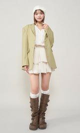 モデル：163cm（着用サイズ：FREE　着用カラー：LIM）