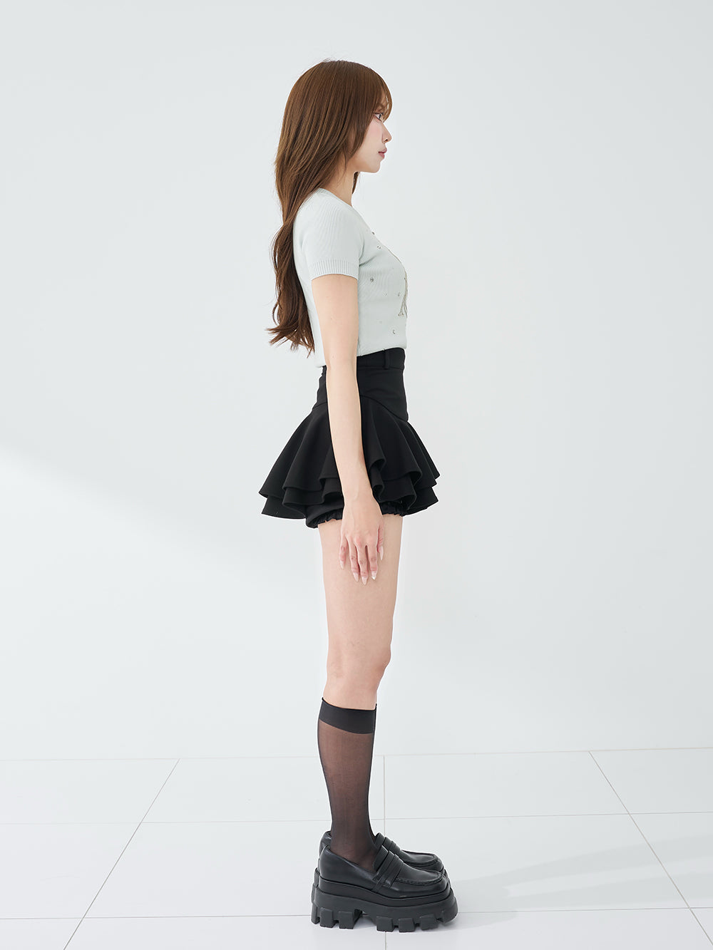 モデル：163cm（着用サイズ：FREE　着用カラー：SAX）