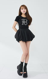 モデル：163cm（着用サイズ：FREE　着用カラー：BLK）