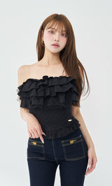 モデル：163cm（着用サイズ：FREE　着用カラー：BLK）