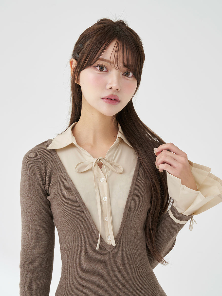 モデル：163cm（着用サイズ：FREE　着用カラー：MOC）