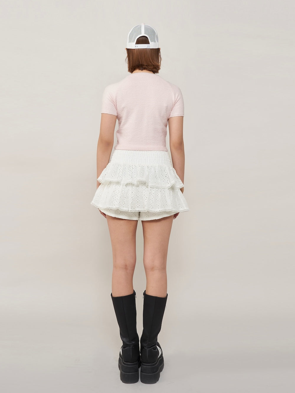 モデル：163cm（着用サイズ：FREE　着用カラー：WHT）