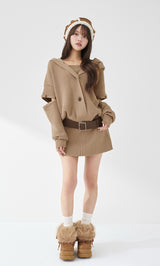 モデル：163cm（着用サイズ：FREE　着用カラー：MOC）