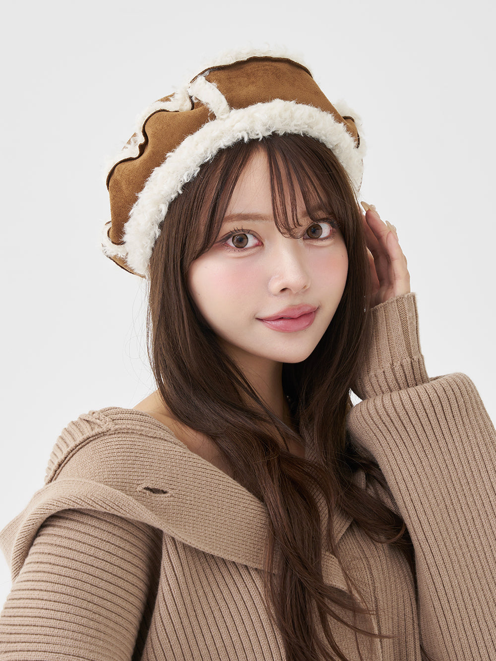 サイズ：FREE　カラー：BRN