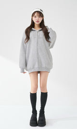 モデル：158cm（着用サイズ：FREE　着用カラー：GRY）