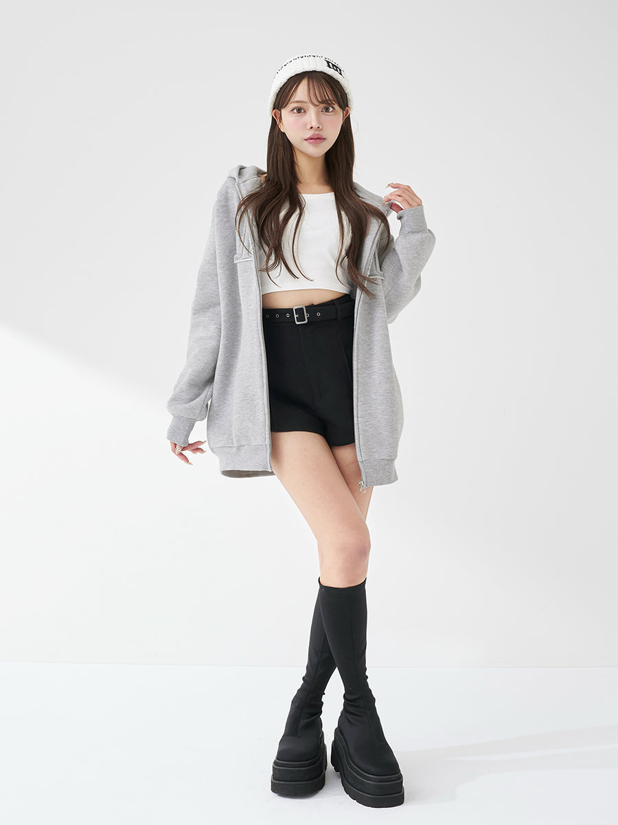 モデル：163cm（着用サイズ：FREE　着用カラー：GRY）