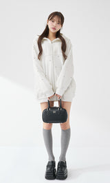 モデル：163cm（着用サイズ：FREE　着用カラー：WHT）