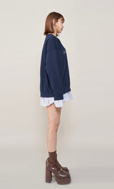 モデル：163cm（着用サイズ：FREE　着用カラー：NVY）