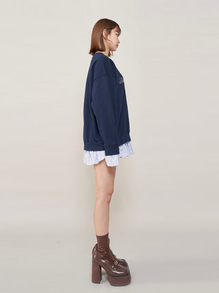 モデル：163cm（着用サイズ：FREE　着用カラー：NVY）