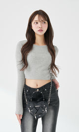 モデル：163cm（着用サイズ：FREE　着用カラー：GRY）