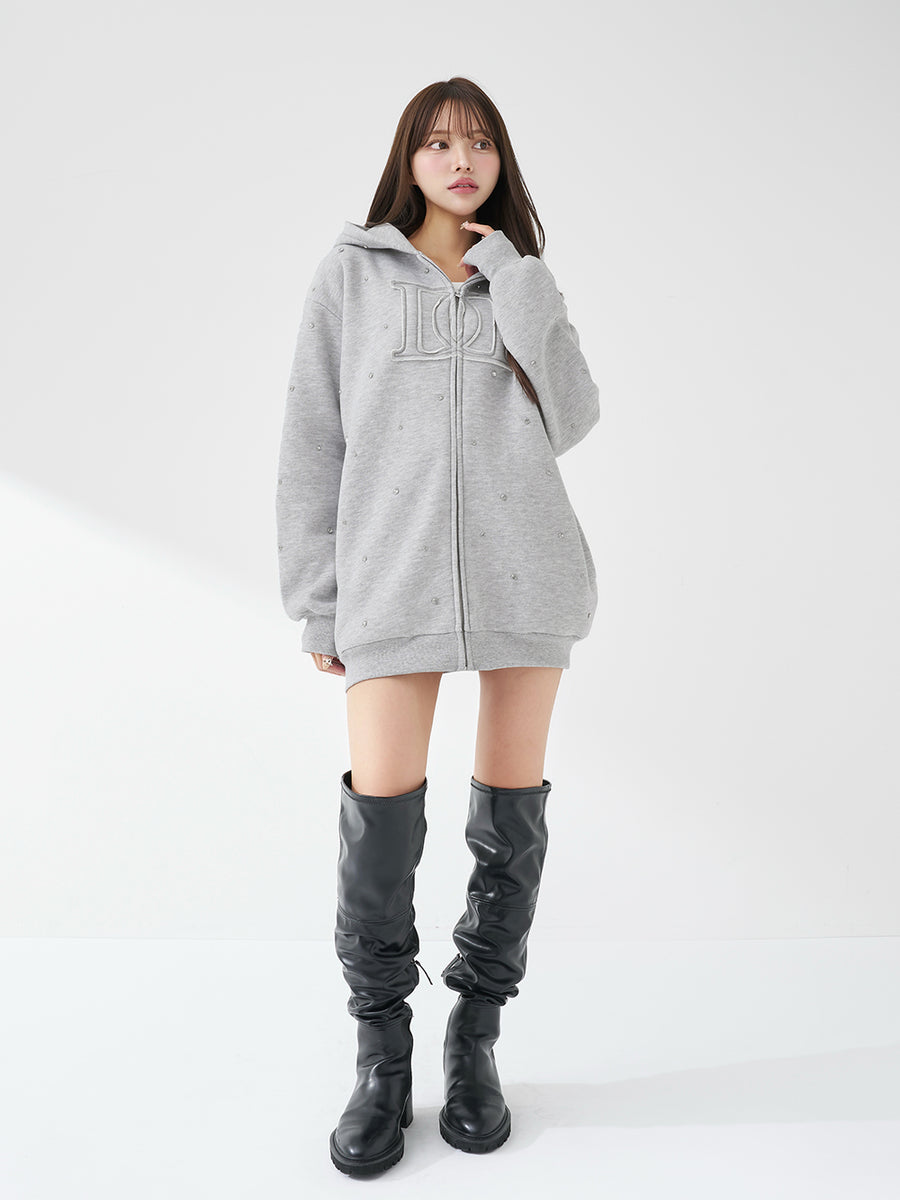 モデル：163cm（着用サイズ：FREE　着用カラー：GRY）