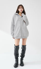 モデル：163cm（着用サイズ：FREE　着用カラー：GRY）