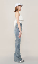 モデル：163cm（着用サイズ：M　着用カラー：BLU）