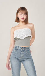 モデル：163cm（着用サイズ：FREE　着用カラー：GRY）