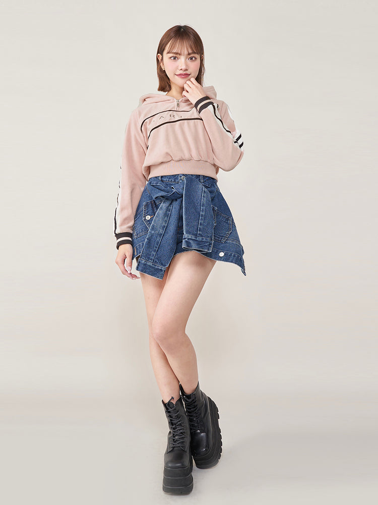 最低価格の ドッキングデザインデニムショートパンツ – (ダーリッチ) Darich パンツ