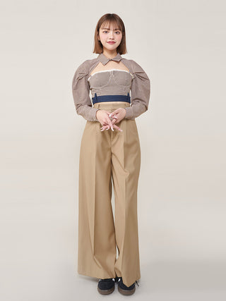 モデル：163cm（着用サイズ：FREE　着用カラー：BRN）