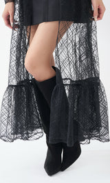 モデル：163cm（着用サイズ：FREE　着用カラー：BLK）