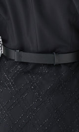 モデル：163cm（着用サイズ：FREE　着用カラー：BLK）