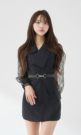 モデル：163cm（着用サイズ：FREE　着用カラー：BLK）