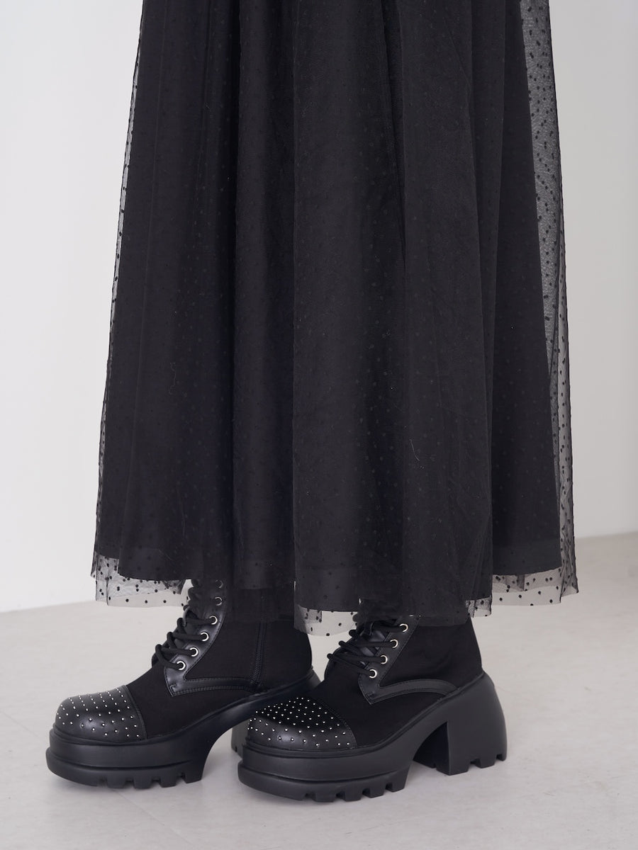 モデル：163cm（着用サイズ：FREE　着用カラー：BLK）