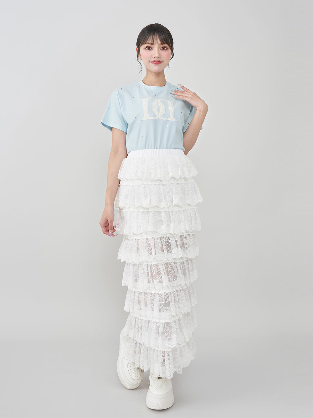 キルティングアップリケビジューTシャツ – Darich (ダーリッチ)