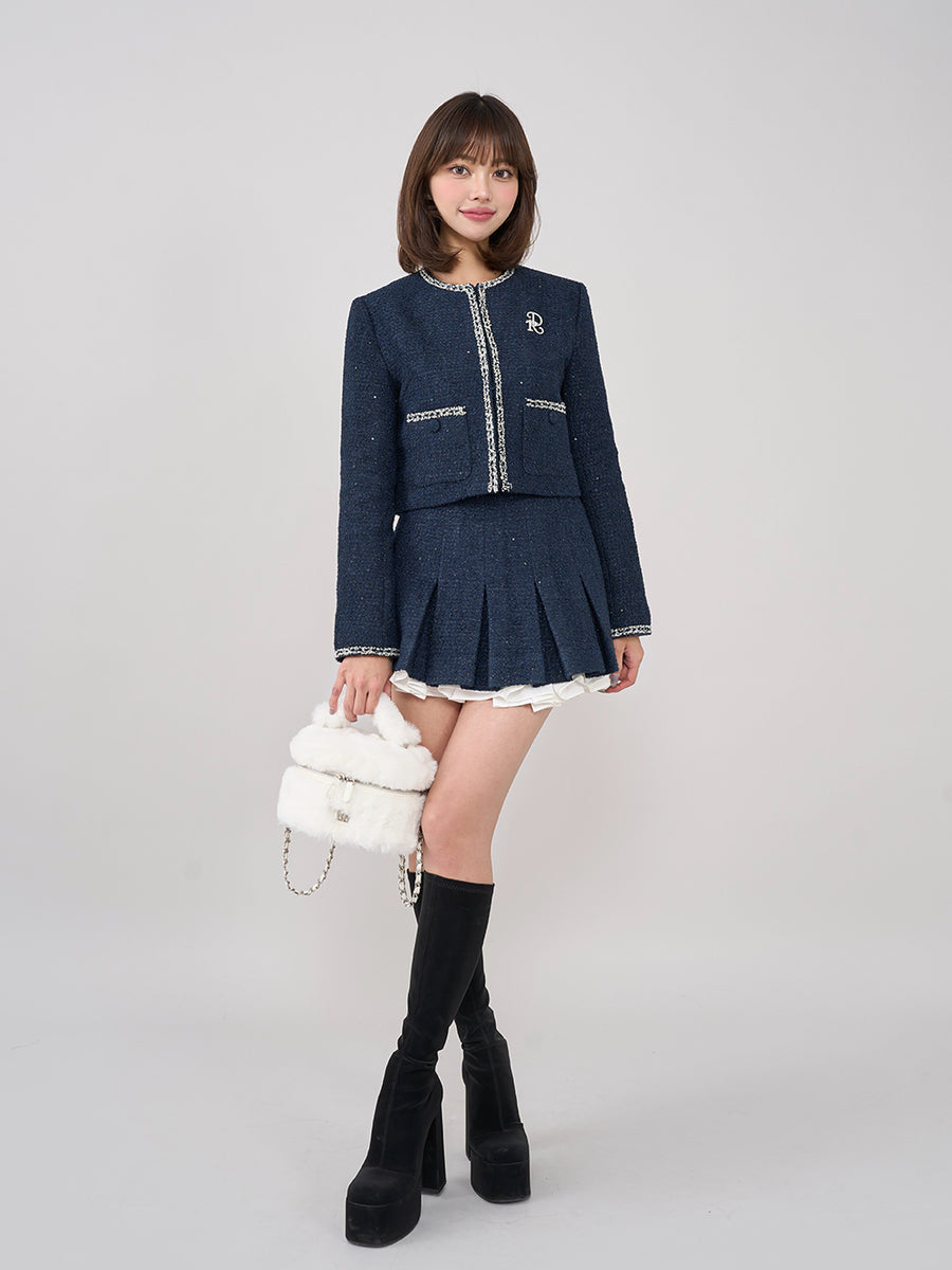 モデル：163cm（着用サイズ：S　着用カラー：NVY）