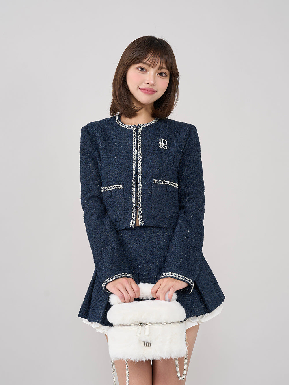 モデル：163cm（着用サイズ：FREE　着用カラー：NVY）