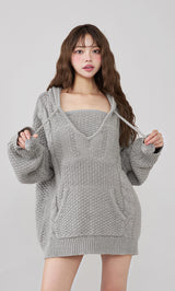 モデル：163cm（着用サイズ：FREE　着用カラー：GRY）