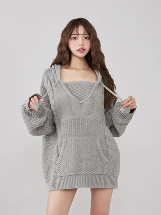 モデル：163cm（着用サイズ：FREE　着用カラー：GRY）
