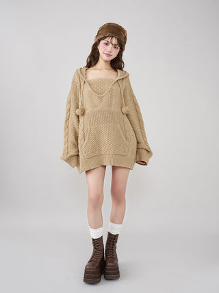 モデル：163cm（着用サイズ：FREE　着用カラー：BEG）