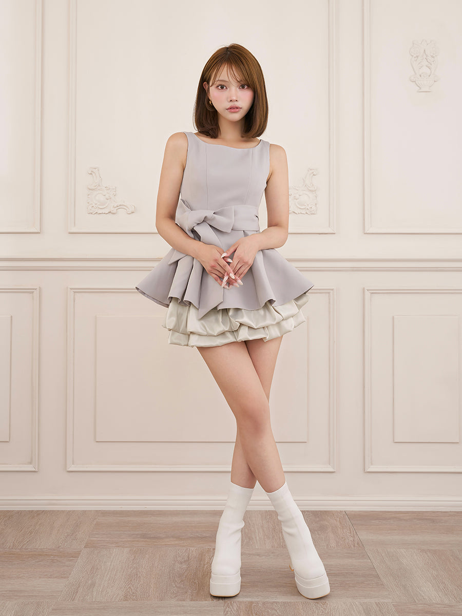 モデル：163cm（着用サイズ：FREE　着用カラー：GRY）