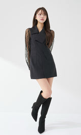 モデル：163cm（着用サイズ：FREE　着用カラー：BLK）