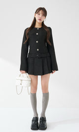 モデル：163cm（着用サイズ：FREE　着用カラー：BLK）