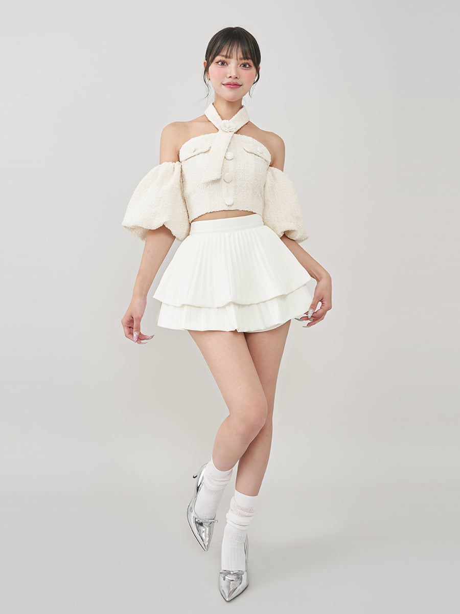 モデル：163cm（着用サイズ：M　着用カラー：WHT）