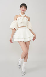 モデル：163cm（着用サイズ：M　着用カラー：WHT）