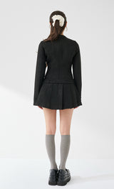 モデル：163cm（着用サイズ：FREE　着用カラー：BLK）