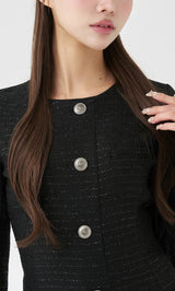 モデル：163cm（着用サイズ：FREE　着用カラー：BLK）