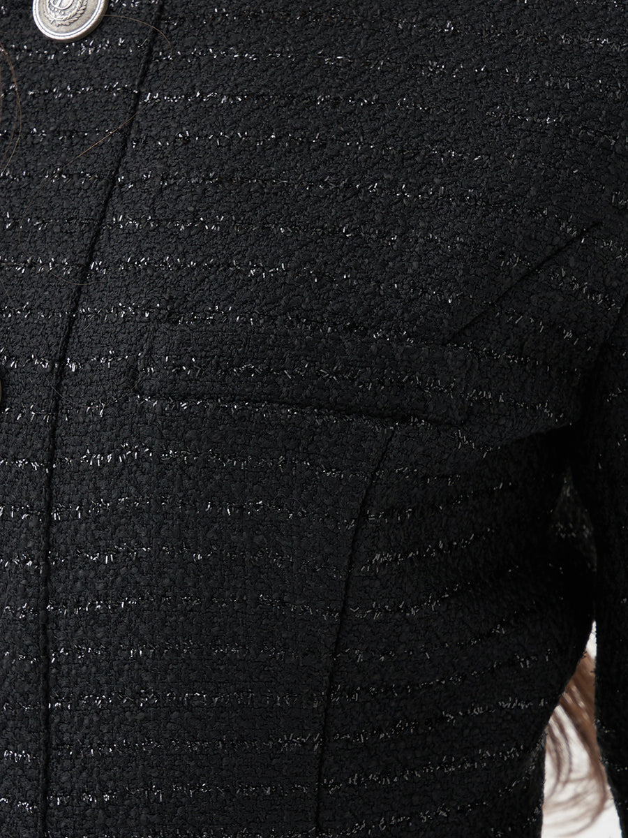 モデル：163cm（着用サイズ：FREE　着用カラー：BLK）