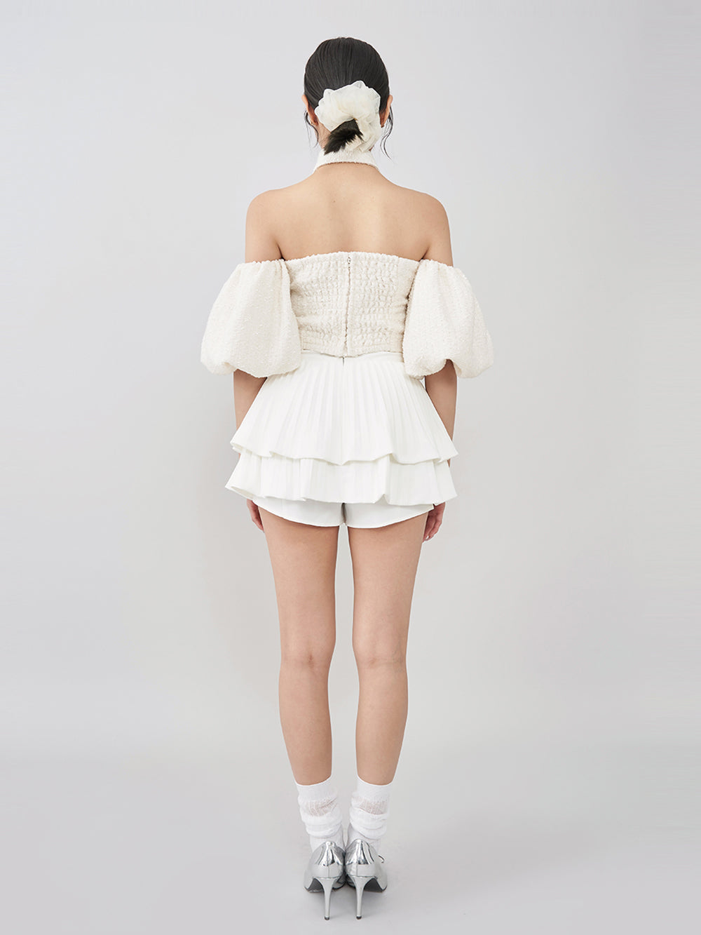 モデル：163cm（着用サイズ：M　着用カラー：WHT）