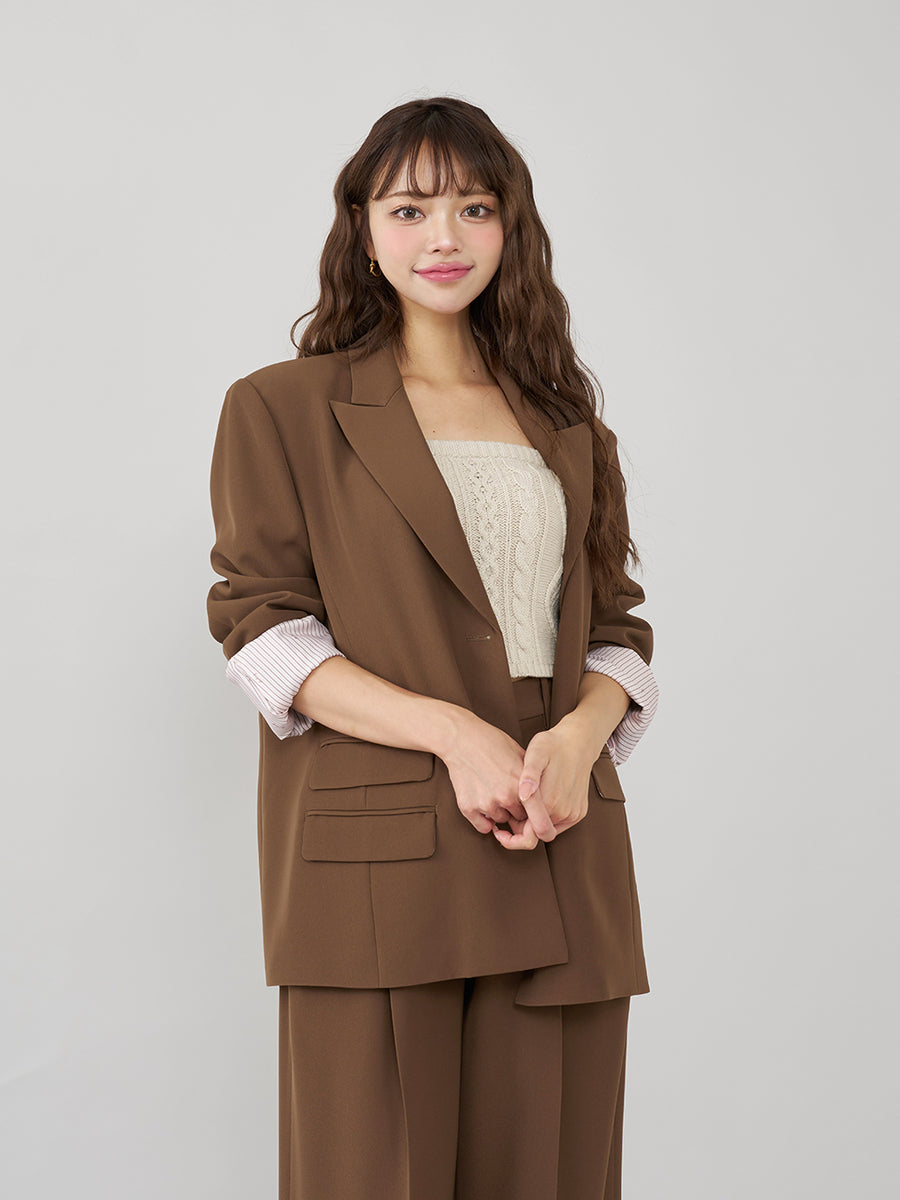 モデル：163cm（着用サイズ：FREE　着用カラー：BRN）